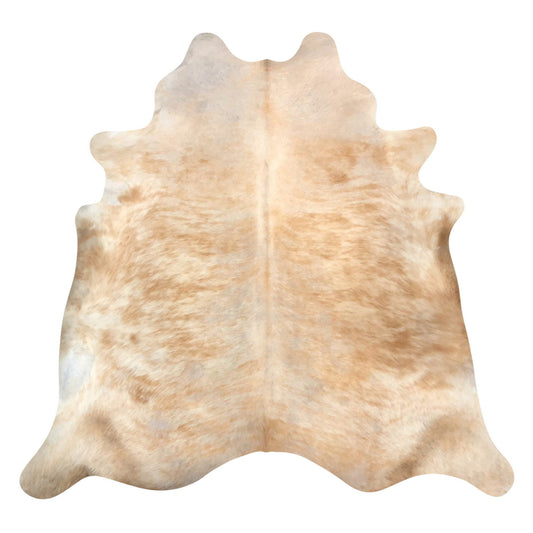 Natural Brazilian Cowhide Rug -  Caramel & Ivory