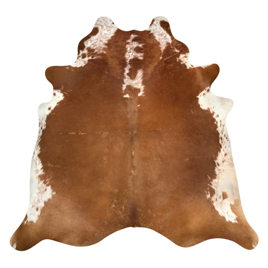 Natural Brazilian Cowhide Rug -  Mocha & Ivory