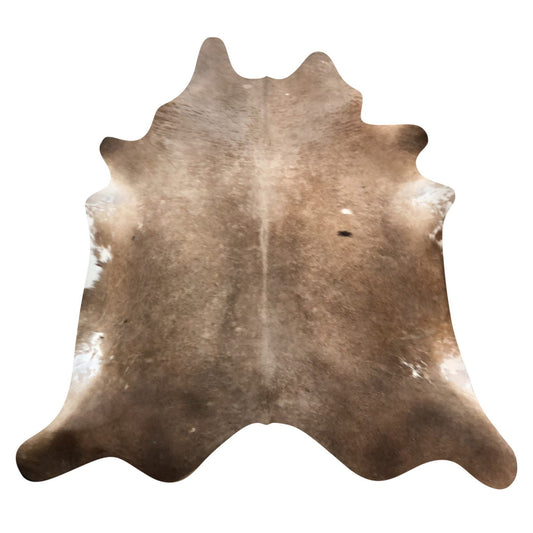Natural Brazilian Cowhide Rug -  Mocha & Ivory