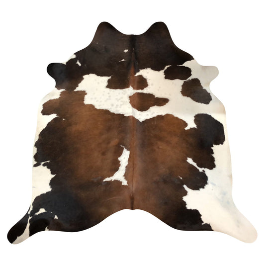 Natural Brazilian Cowhide Rug -  Mocha, Espresso & Ivory