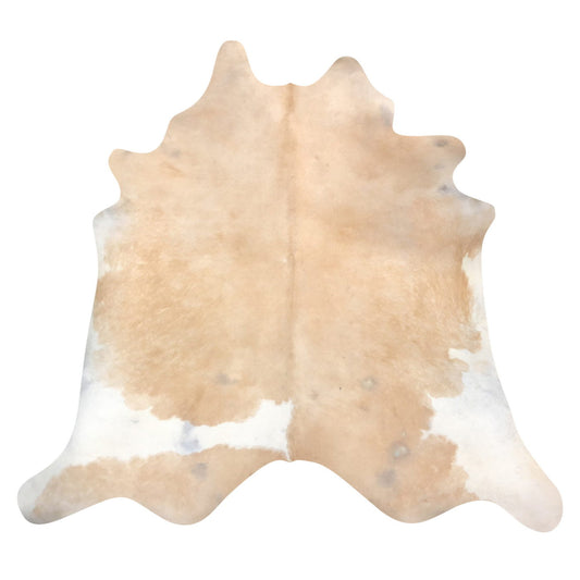 Natural Brazilian Cowhide Rug -  Caramel & Ivory