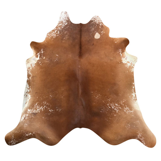 Natural Brazilian Cowhide Rug -  Mocha & Ivory