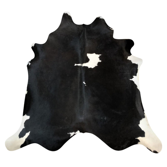 Natural Brazilian Cowhide Rug -  Espresso & Ivory