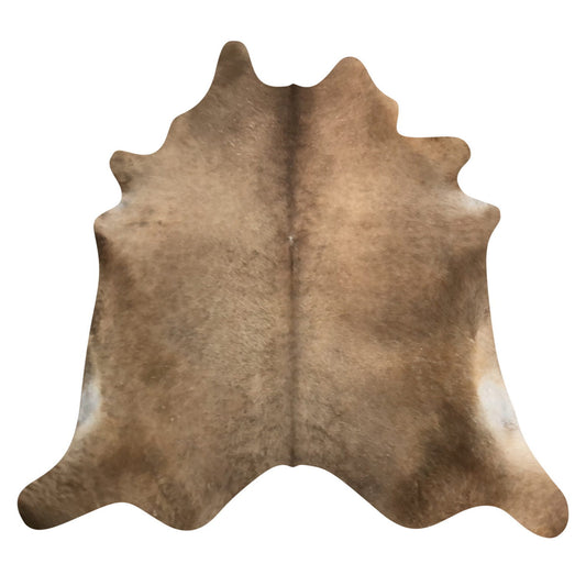 Natural Brazilian Cowhide Rug -  Mocha & Ivory