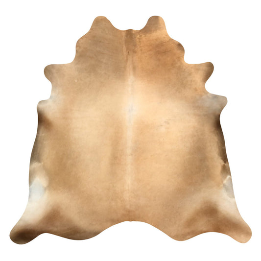 Natural Brazilian Cowhide Rug -  Caramel & Ivory