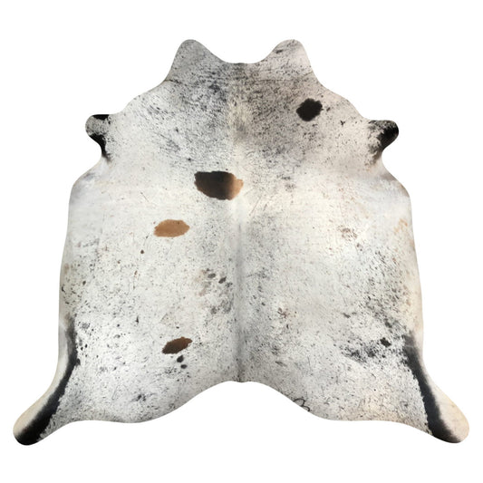 Natural Brazilian Cowhide Rug -  Ivory, Espresso & Caramel