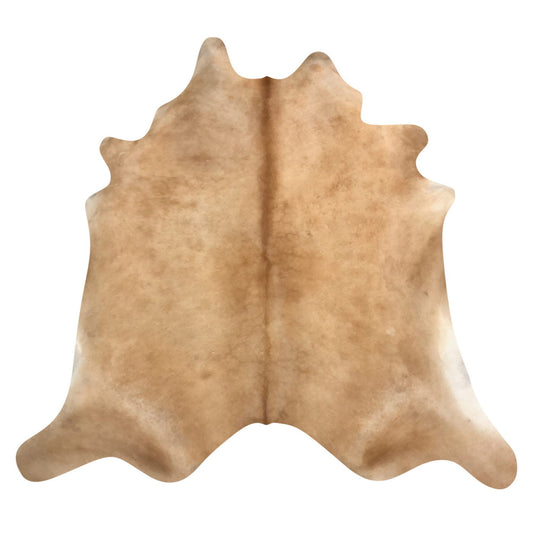Natural Brazilian Cowhide Rug -  Caramel & Ivory