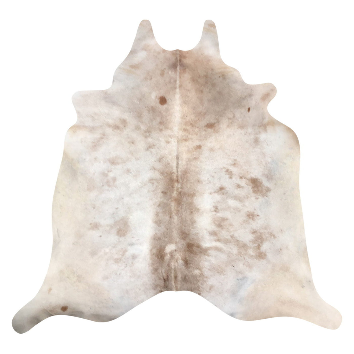 Natural Brazilian Cowhide Rug -  Caramel & Ivory