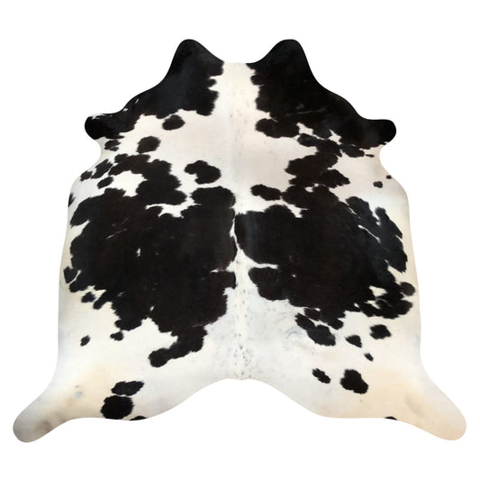 Natural Brazilian Cowhide Rug -  Espresso & Ivory