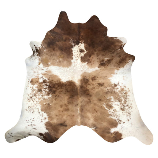 Natural Brazilian Cowhide Rug -  Caramel, Mocha & Ivory