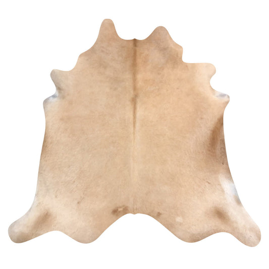 Natural Brazilian Cowhide Rug -  Caramel & Ivory