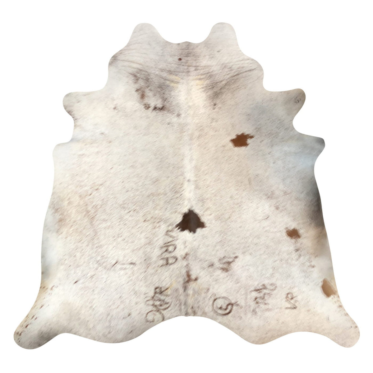 Natural Brazilian Cowhide Rug -  Ivory & Mocha