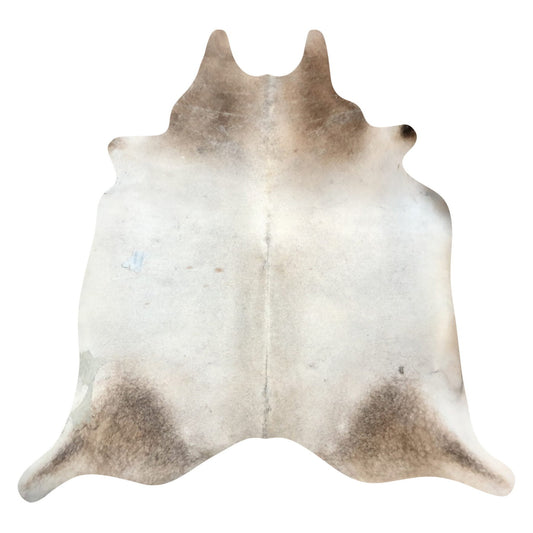 Natural Brazilian Cowhide Rug -  Ivory & Caramel