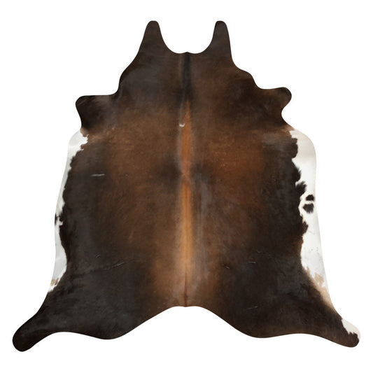 Natural Brazilian Cowhide Rug -  Mocha, Espresso & Ivory