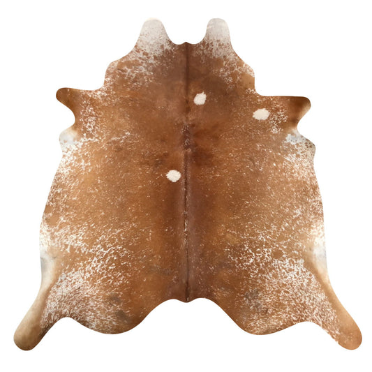 Natural Brazilian Cowhide Rug -  Mocha & Ivory