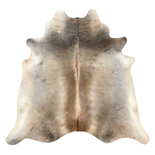 Natural Brazilian Cowhide Rug -  Caramel, Taupe & Ivory