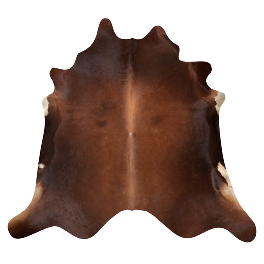 Natural Brazilian Cowhide Rug -  Mocha & Ivory