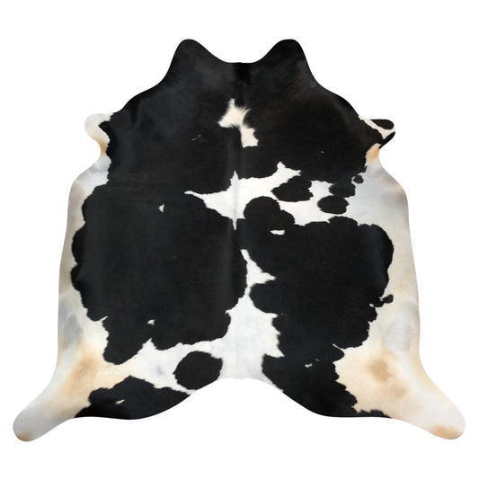 Natural Brazilian Cowhide Rug -  Espresso, Ivory & Caramel