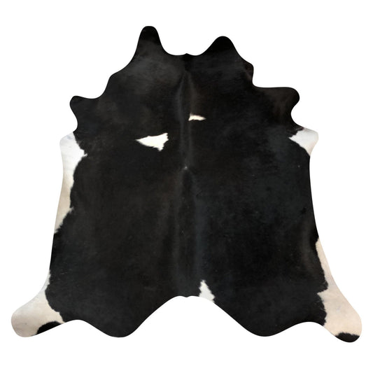 Natural Brazilian Cowhide Rug -  Espresso & Ivory