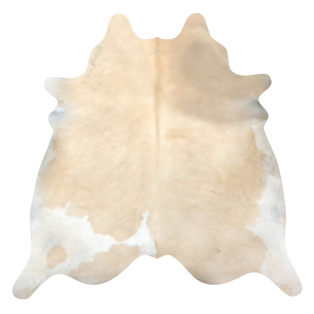 Natural Brazilian Cowhide Rug -  Caramel & Ivory