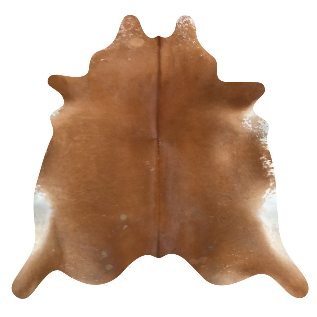 Natural Brazilian Cowhide Rug -  Mocha & Ivory