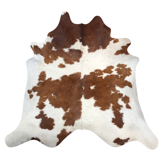 Natural Brazilian Cowhide Rug -  Mocha & Ivory