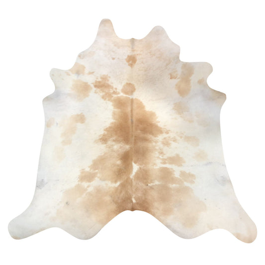 Natural Brazilian Cowhide Rug -  Caramel & Ivory
