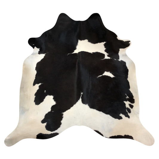 Natural Brazilian Cowhide Rug -  Espresso & Ivory