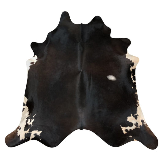 Natural Brazilian Cowhide Rug -  Espresso & Ivory