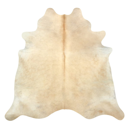 Natural Brazilian Cowhide Rug -  Beige, Caramel & Ivory
