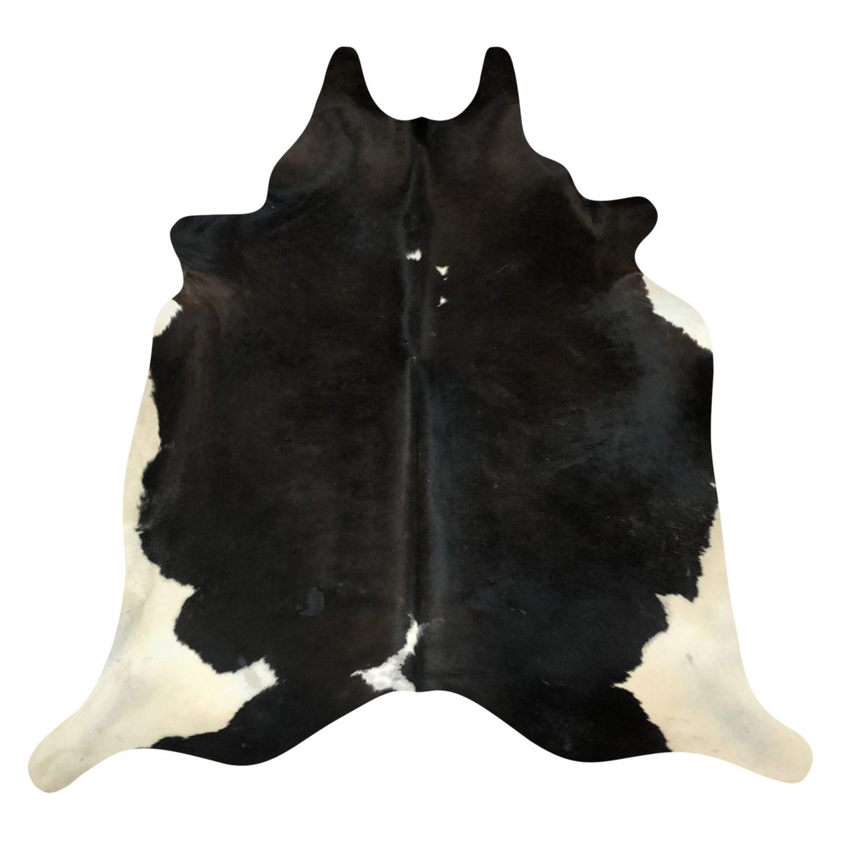 Natural Brazilian Cowhide Rug -  Espresso & Ivory
