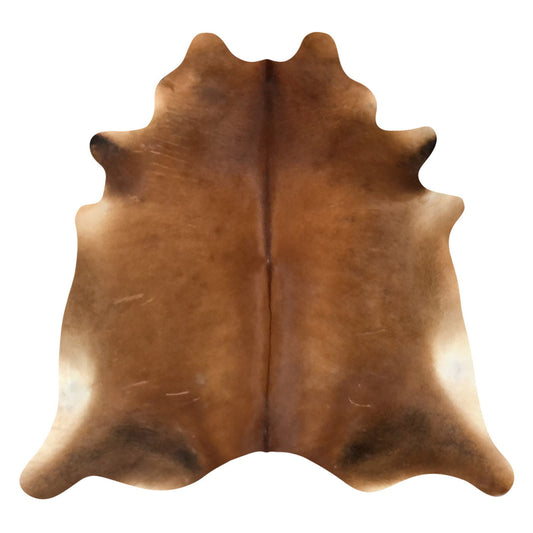 Natural Brazilian Cowhide Rug -  Mocha, Beige & Ivory