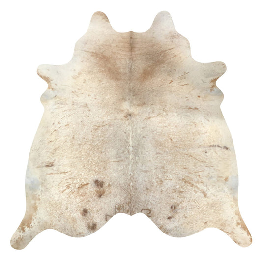 Natural Brazilian Cowhide Rug -  Caramel & Ivory
