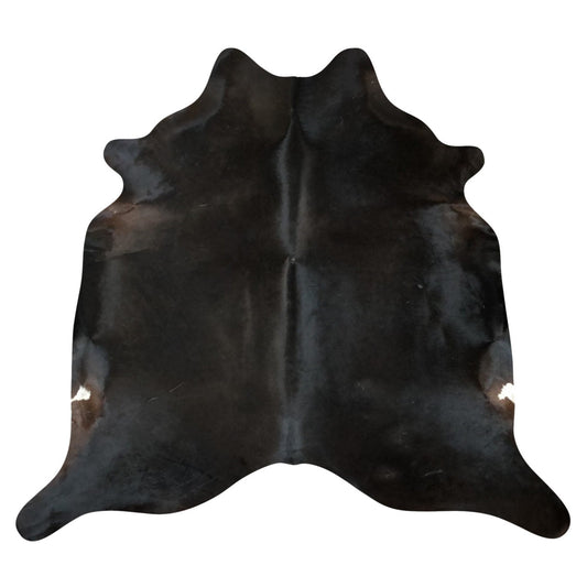 Natural Brazilian Cowhide Rug -  Espresso & Ivory