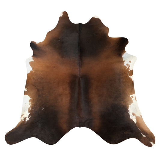 Natural Brazilian Cowhide Rug -  Mocha, Espresso & Ivory
