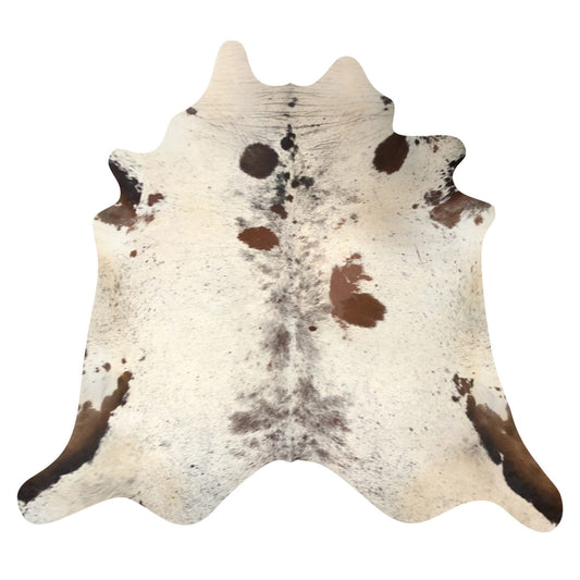 Natural Brazilian Cowhide Rug -  Ivory, Mocha & Espresso