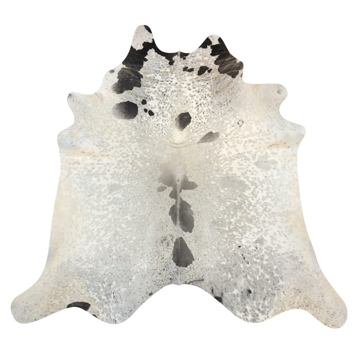 Natural Brazilian Cowhide Rug -  Taupe, Espresso & Ivory