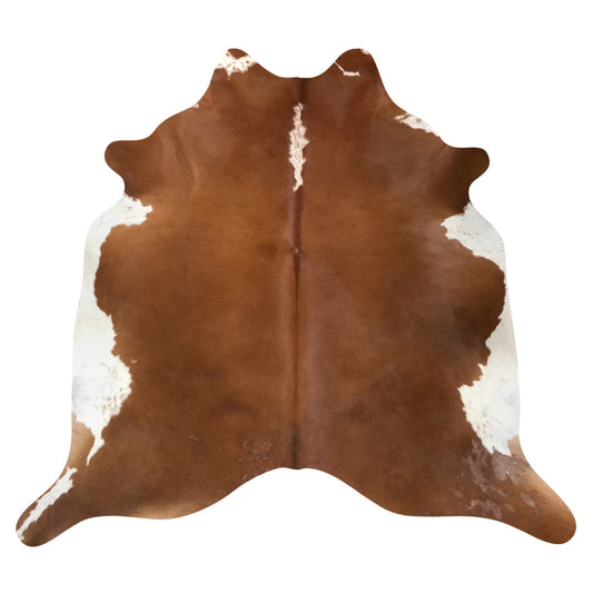 Natural Brazilian Cowhide Rug -  Mocha & Ivory