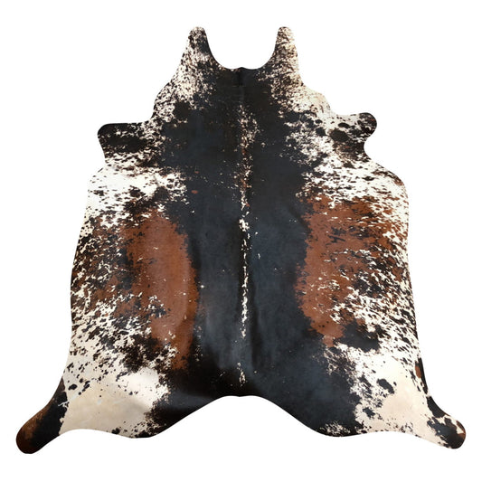 Natural Brazilian Cowhide Rug -  Espresso, Ivory & Mocha