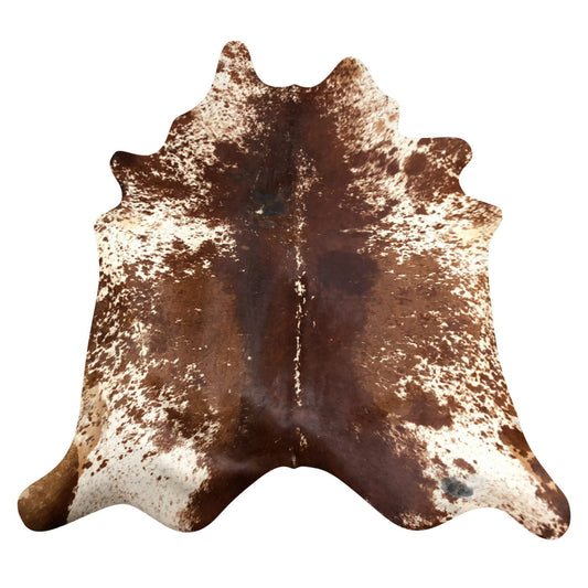 Natural Brazilian Cowhide Rug -  Chocolate, Ivory & Mocha