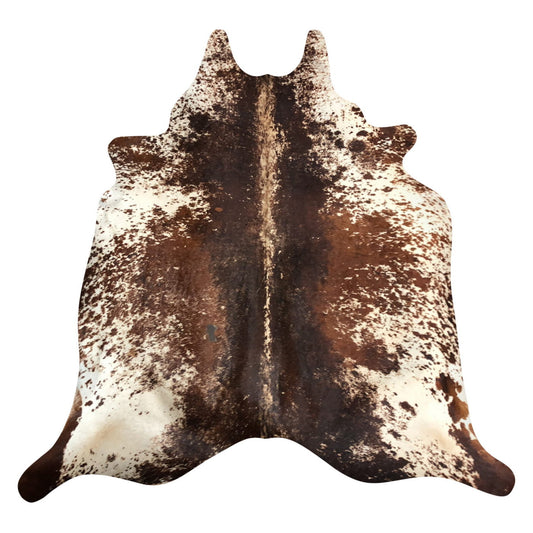 Natural Brazilian Cowhide Rug -  Espresso, Ivory & Mocha
