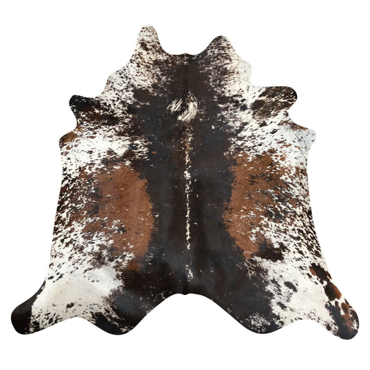 Natural Brazilian Cowhide Rug -  Espresso, Ivory & Mocha
