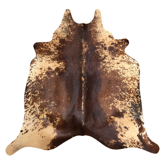 Natural Brazilian Cowhide Rug -  Chocolate, Beige & Mocha