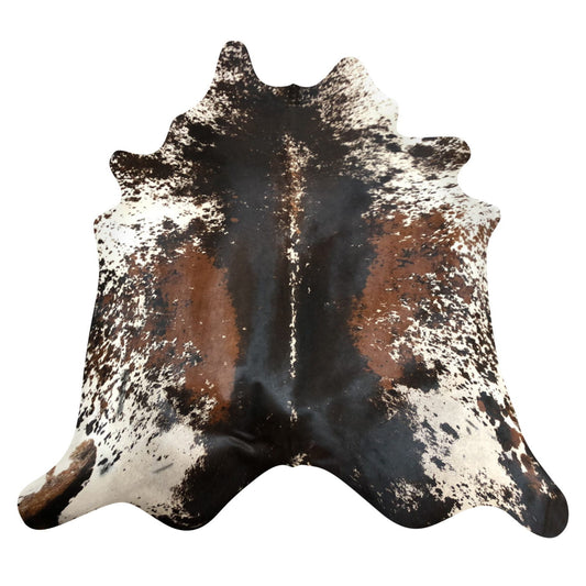 Natural Brazilian Cowhide Rug -  Espresso, Ivory & Mocha