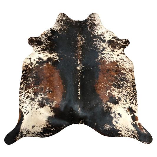 Natural Brazilian Cowhide Rug -  Espresso, Ivory & Mocha