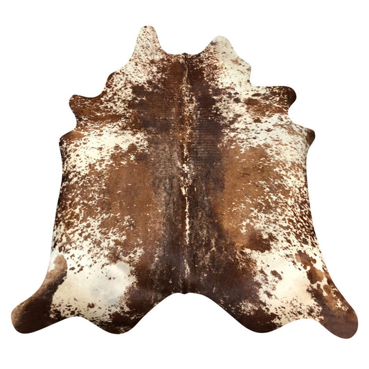Natural Brazilian Cowhide Rug -  Chocolate, Ivory & Mocha