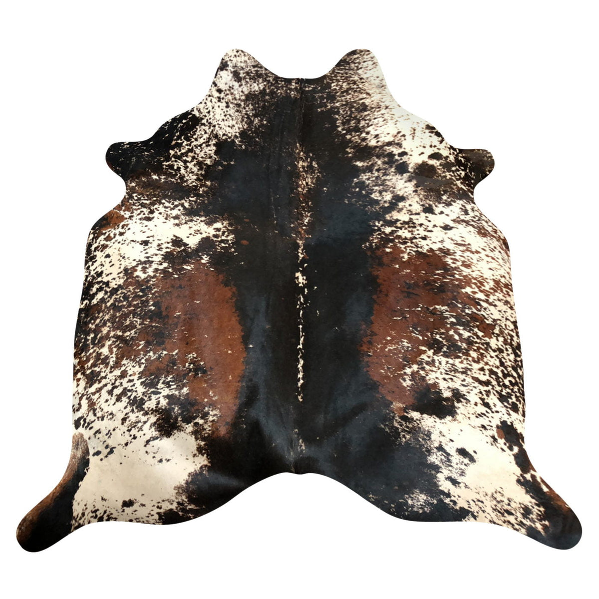 Natural Brazilian Cowhide Rug -  Espresso, Ivory & Mocha