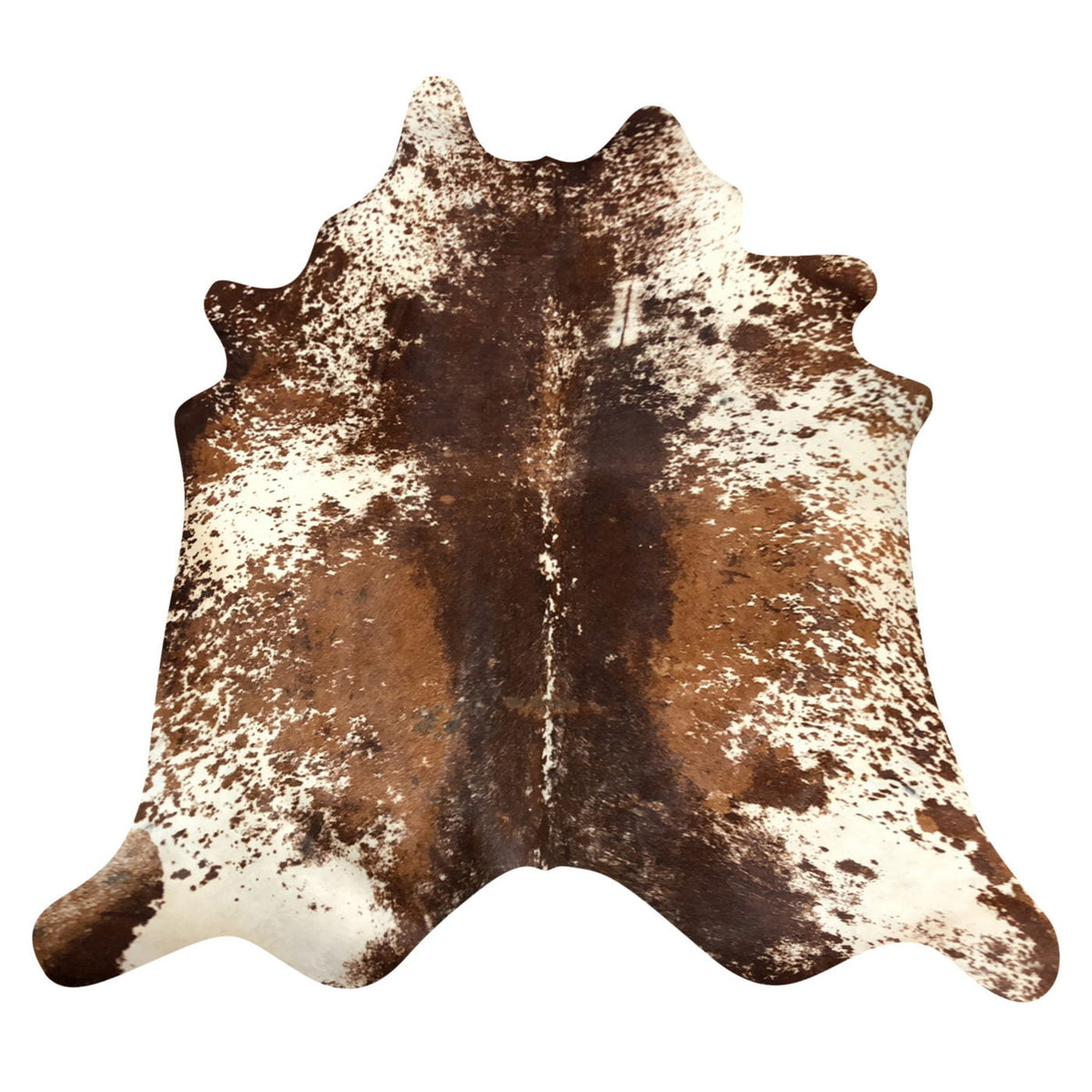 Natural Brazilian Cowhide Rug -  Chocolate, Ivory & Mocha