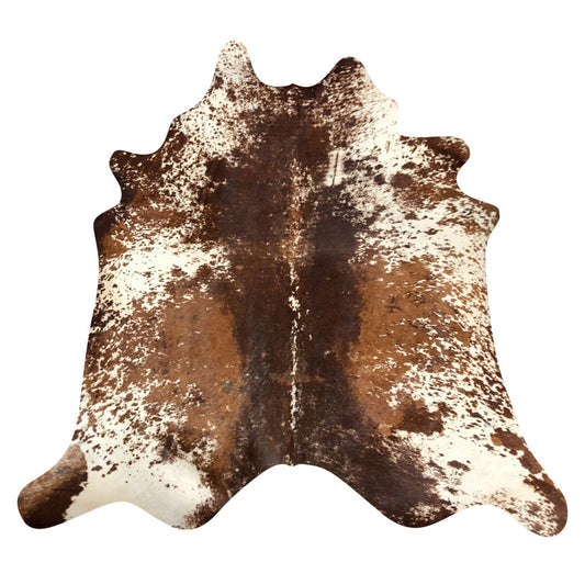 Natural Brazilian Cowhide Rug -  Chocolate, Ivory & Mocha