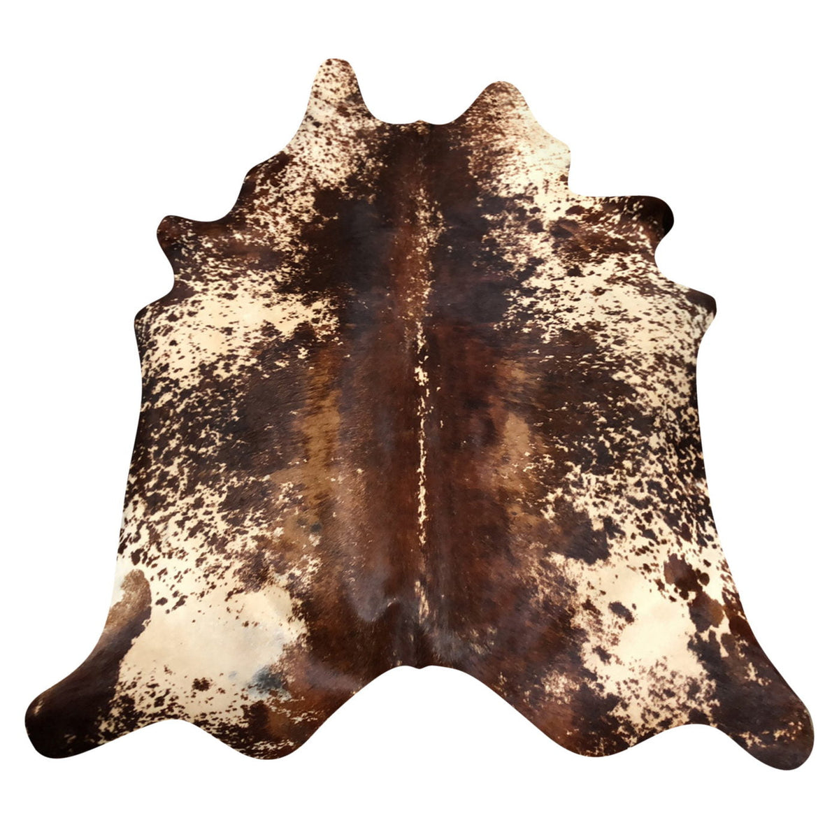 Natural Brazilian Cowhide Rug -  Mocha, Ivory & Caramel